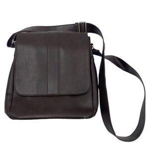 ALDO Crossbody Bag Brown Vegan Leather Equestrian Minimalist Classic Handbag